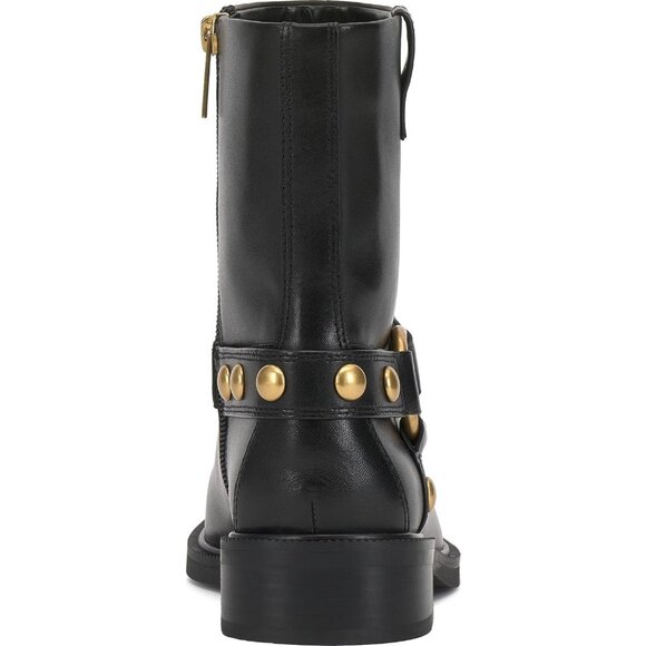 🆕Vince Camuto Women's Black Imported Western Pointy Toe Mid Calf Chunky Boot - Picture 5 of 9